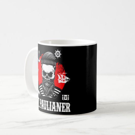 St. Pauli Hamburg Skull Paulian Saint Pauli Kaffeetasse (Vorderseite Links)