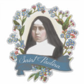 St. Paulina Pauline Schutzheilige der Diabetik Aufkleber (Vorderseite)