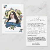 St. Paulina St. Diabetiker/Diabetes Heilige Karte (Vorne/Hinten)