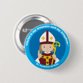 St. Paulinus von Nola Button (Vorne & Hinten)