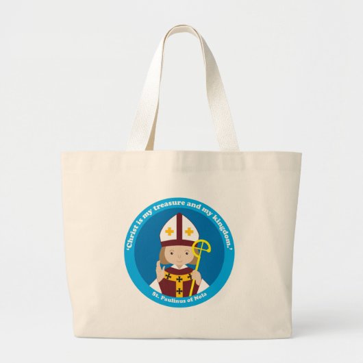 St. Paulinus von Nola Jumbo Stoffbeutel (Vorne)