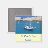 St.Paul's Bay, Lindos Magnet (Vorderseite/Rückseite)