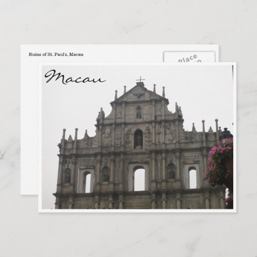 st pauls Blume Postkarte (Vorne/Hinten)