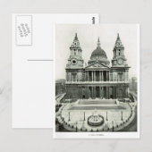 St. Paul's Cathedral 1900 Postkarte (Vorne/Hinten)