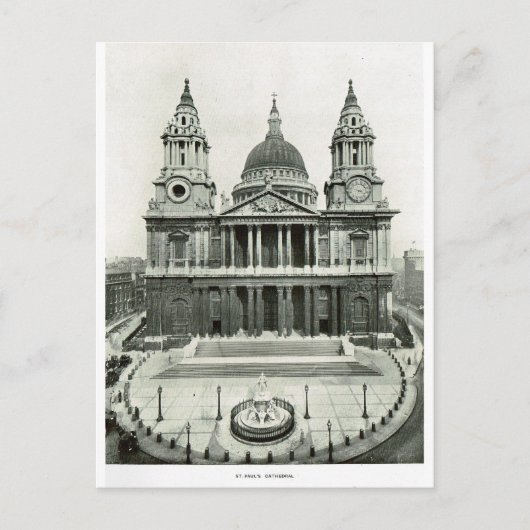 St. Paul's Cathedral 1900 Postkarte (Vorderseite)