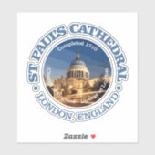 St. Paul's Cathedral Aufkleber (Blatt)