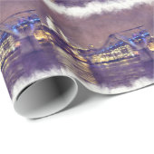 St Paul's Cathedral by Night Fine Art Malerei Geschenkpapier (Rolleneckpunkt)