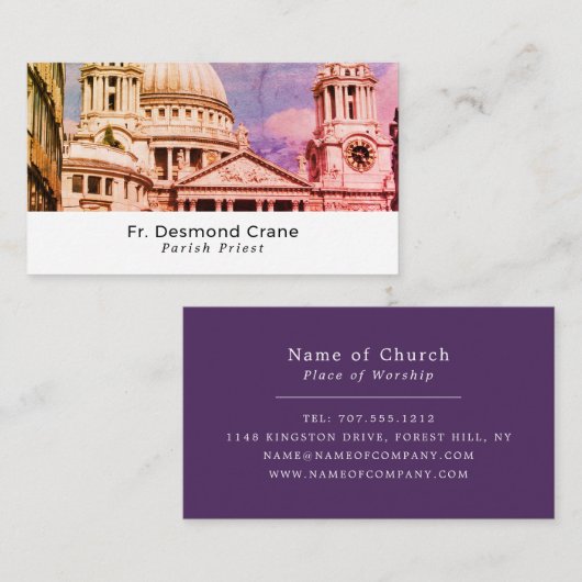 St. Paul's Cathedral, Christentum, religiös Visitenkarte (Vorne/Hinten)