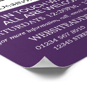 St. Paul's Cathedral, Christlich Bible Class Adver Poster (Ecke)