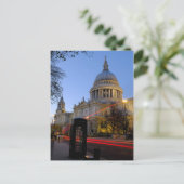 St.Paul's Cathedral in der Abenddämmerung, London Postkarte (Stehend Vorderseite)