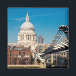 St. Paul's Cathedral London Kühlschrank Magnet<br><div class="desc">Ein Kühlschrankmagnet,  der den berühmten Ausblick auf die St. Paul's Cathedral zeigt</div>