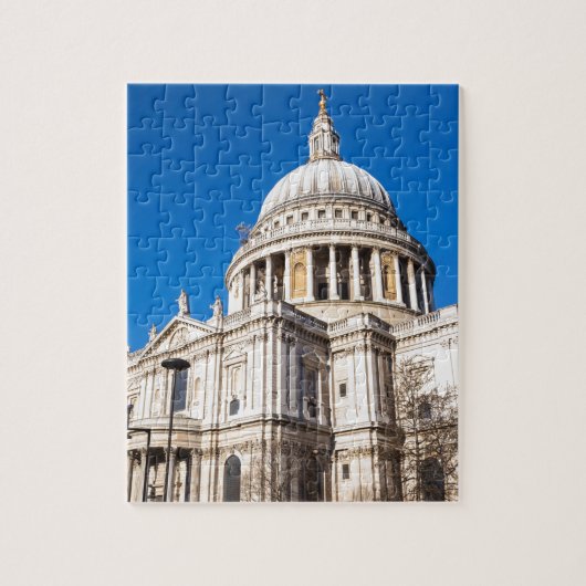 St. Paul's Cathedral London mit blauem Himmel Puzzle (Vertikal)