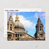 St Paul's Cathedral, London, Postcard Postkarte (Vorne/Hinten)