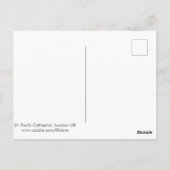 St. Paul's Cathedral London UK Postcard Postkarte (Rückseite)