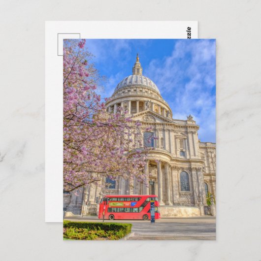 St.Paul's Cathedral London, UK Postcard Postkarte (Vorne/Hinten)