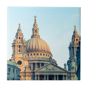 St Paul's Cathedral London Vintage-Geschenkposter Fliese