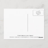 St. Paul's Cathedral Postkarte (Rückseite)