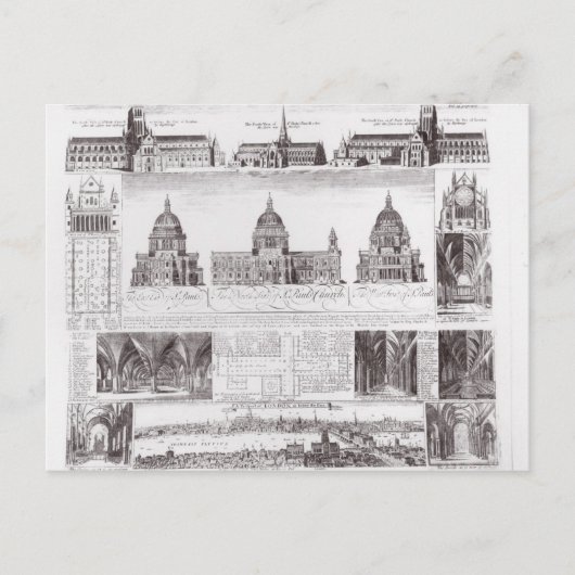 St. Paul's Cathedral Postkarte (Vorderseite)