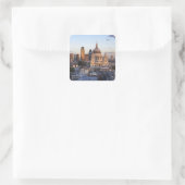 St. Paul's Cathedral Quadratischer Aufkleber (Tasche)