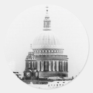 St. Paul's Cathedral Runder Aufkleber