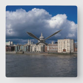 St Paul's Catherdral Quadratische Wanduhr (Vorderseite)