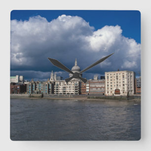 St Paul's Catherdral Quadratische Wanduhr