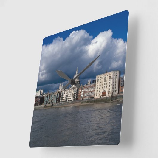 St Paul's Catherdral Quadratische Wanduhr (Winkel)