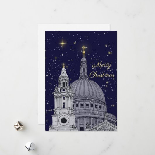 St Paul's Christmas Card Feiertagskarte (Vorderseite/Rückseite Beispiel)