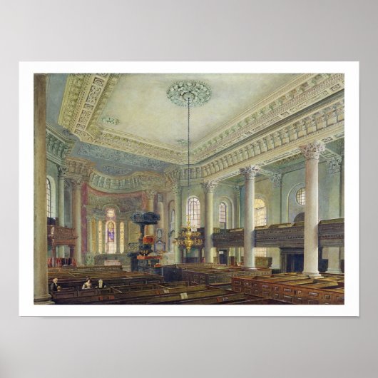 St. Paul's, Deptford (w/c auf Papier) Poster (Vorne)