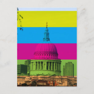 St Pauls in Farbe Postkarte