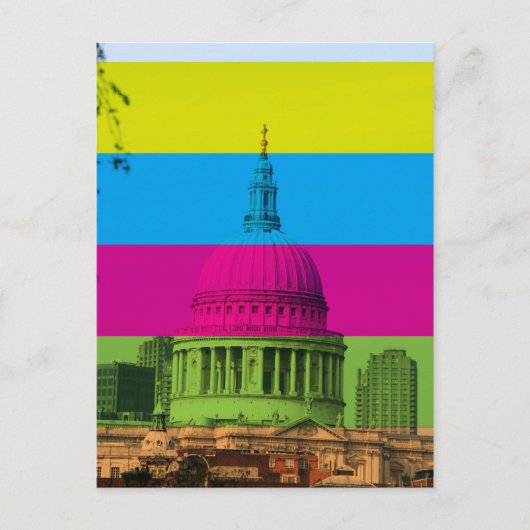 St. Pauls in Farbe Postkarte (Vorderseite)