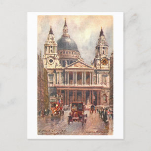 St. Pauls-Kathedrale in London Vintage-Postkarte Postkarte