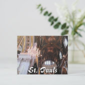 St. Pauls Kathedrale London Postkarte (Stehend Vorderseite)