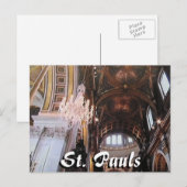 St. Pauls Kathedrale London Postkarte (Vorne/Hinten)