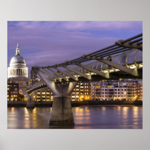 St. Pauls Kathedrale und City Skyline Poster