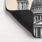 St. Pauls Kathedrale und Red Hot Air Balloons Mousepad (Ecke)