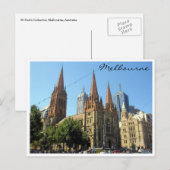 st pauls melbourne postkarte (Vorne/Hinten)