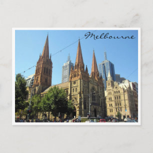 st pauls melbourne postkarte