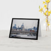 St. Paul's und die Themse Karte (Gelbe Blume)