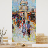 St. Paul's von der Millenium Bridge Poster (Küche)