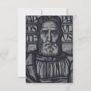 St. Paulus der Apostel Die große Gravur Heilige Ka Dankeskarte