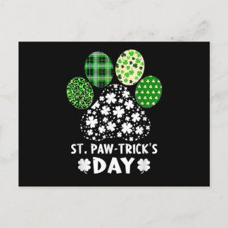 St Paw-trick's Day - Postkarte