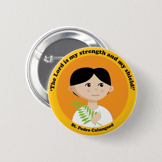 St. Pedro Calungsod Button (Vorne & Hinten)