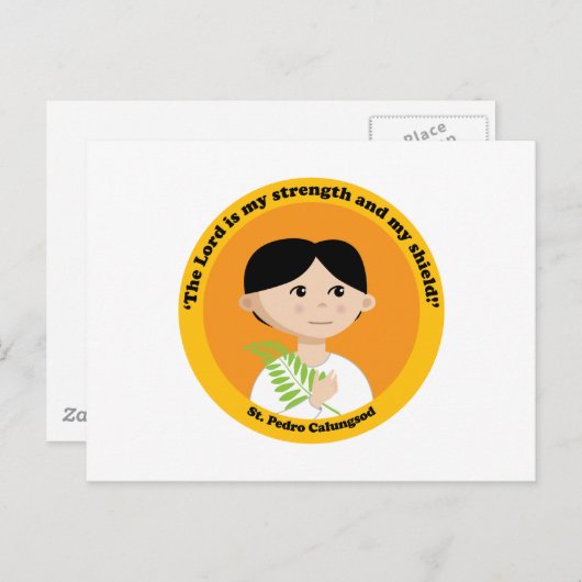 St. Pedro Calungsod Postkarte (Vorne/Hinten)