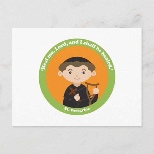 St. Peregrine Postkarte (Vorderseite)