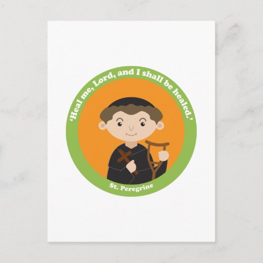 St. Peregrine Postkarte (Vorderseite)