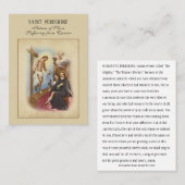 St. Peregrine Schutzheilige der Krebserkrankung Visitenkarte (Vorne/Hinten)