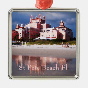 St Pete Beach Castle Ornament Aus Metall