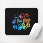 St. Pete Beach Florida 2025 Gefärbte Krawatte Mousepad (Mit Mouse)