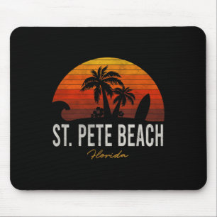 St Pete Beach Florida Fl Palms Vacation Surf Sonne Mousepad
